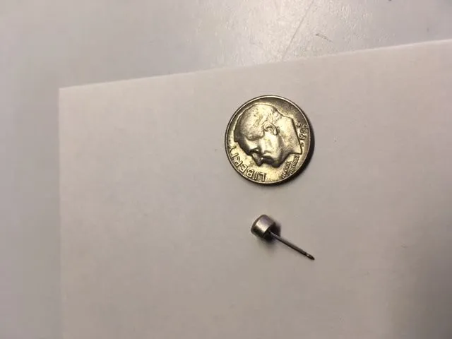 3/22/17 Beach Find
14K White Gold Stud Earring
