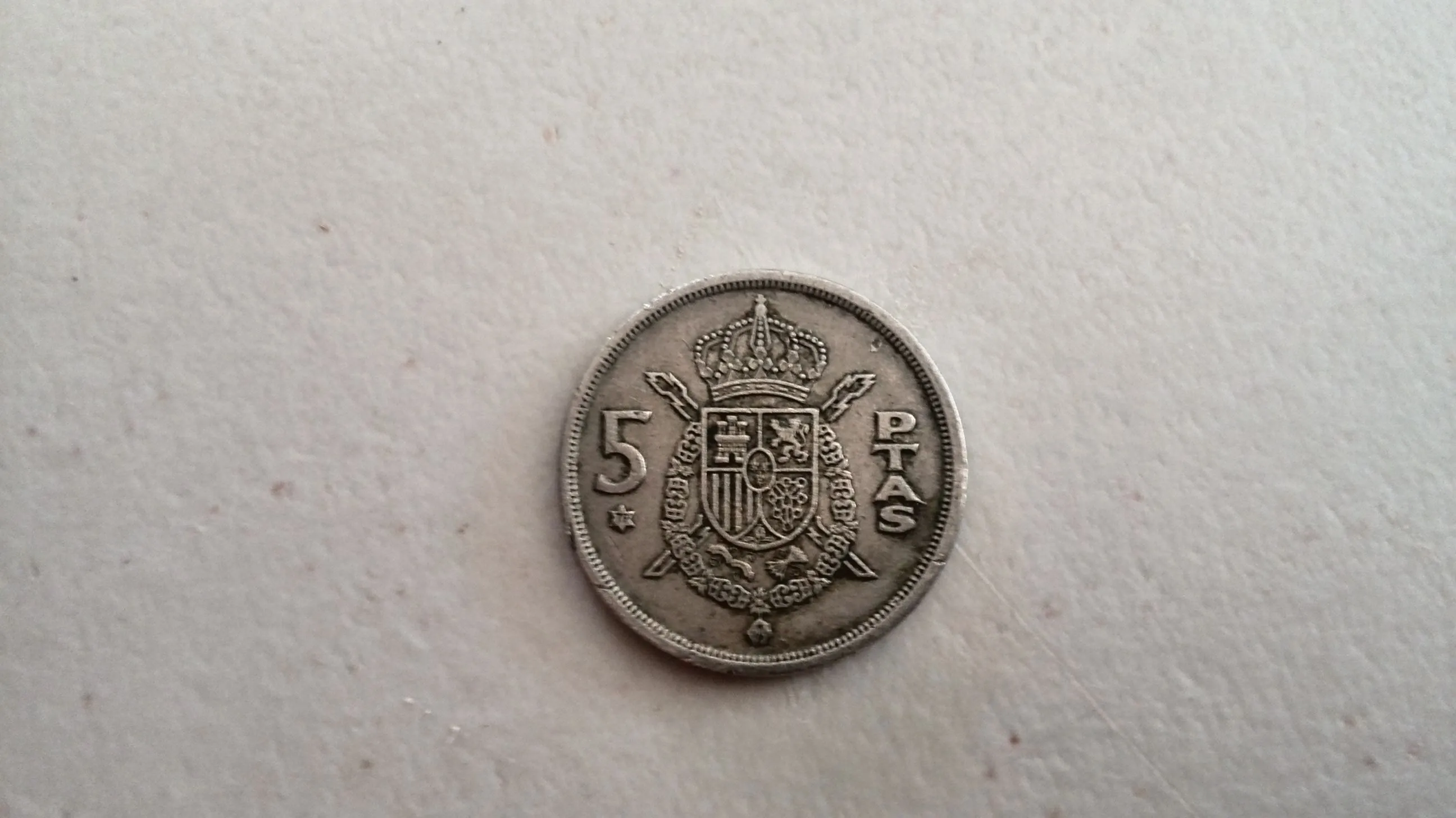 5 pesestas, Spain 1975