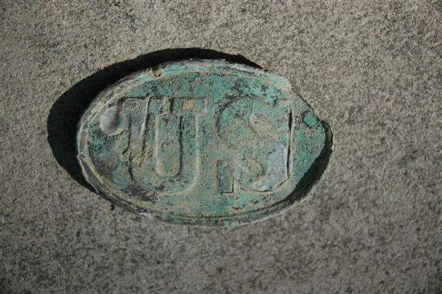 8/28/10 - "US" Belt Buckle w/ Leather attached on back