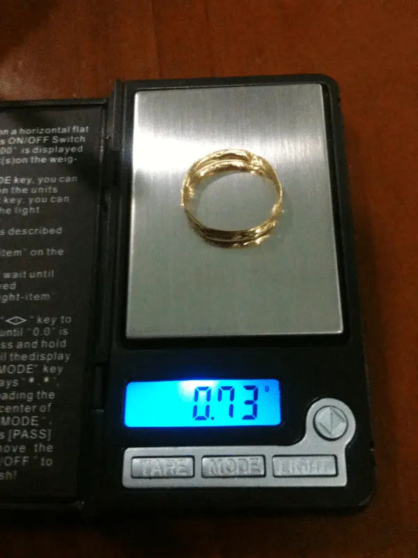 916 gold ring