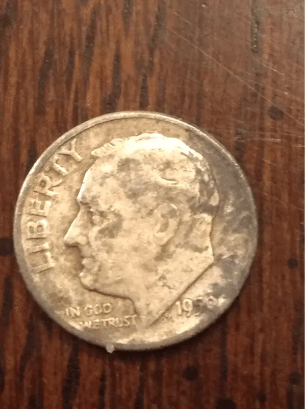A 1950-d dime found 5/26/13