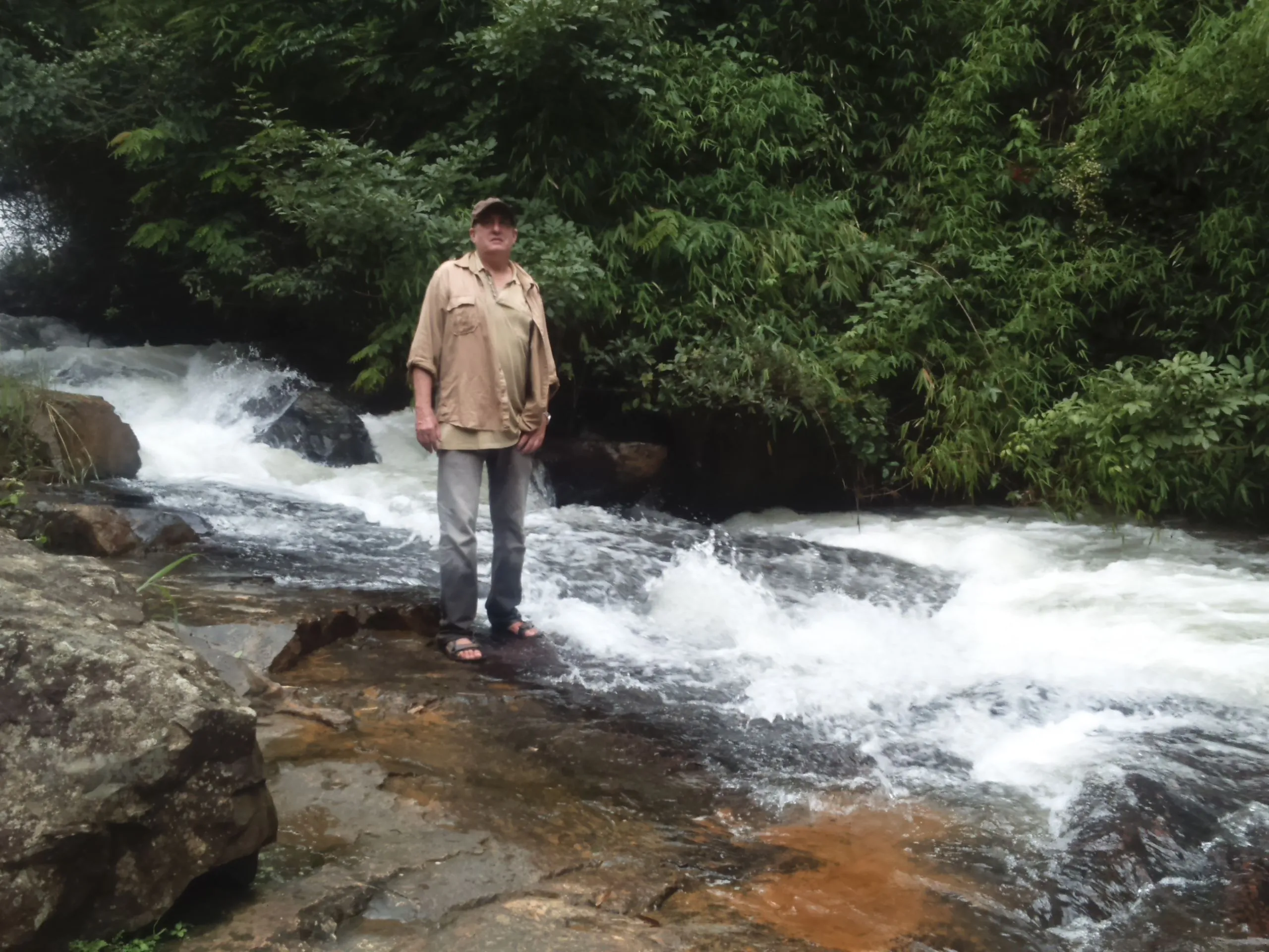 a mountain stream in the Central Highlands