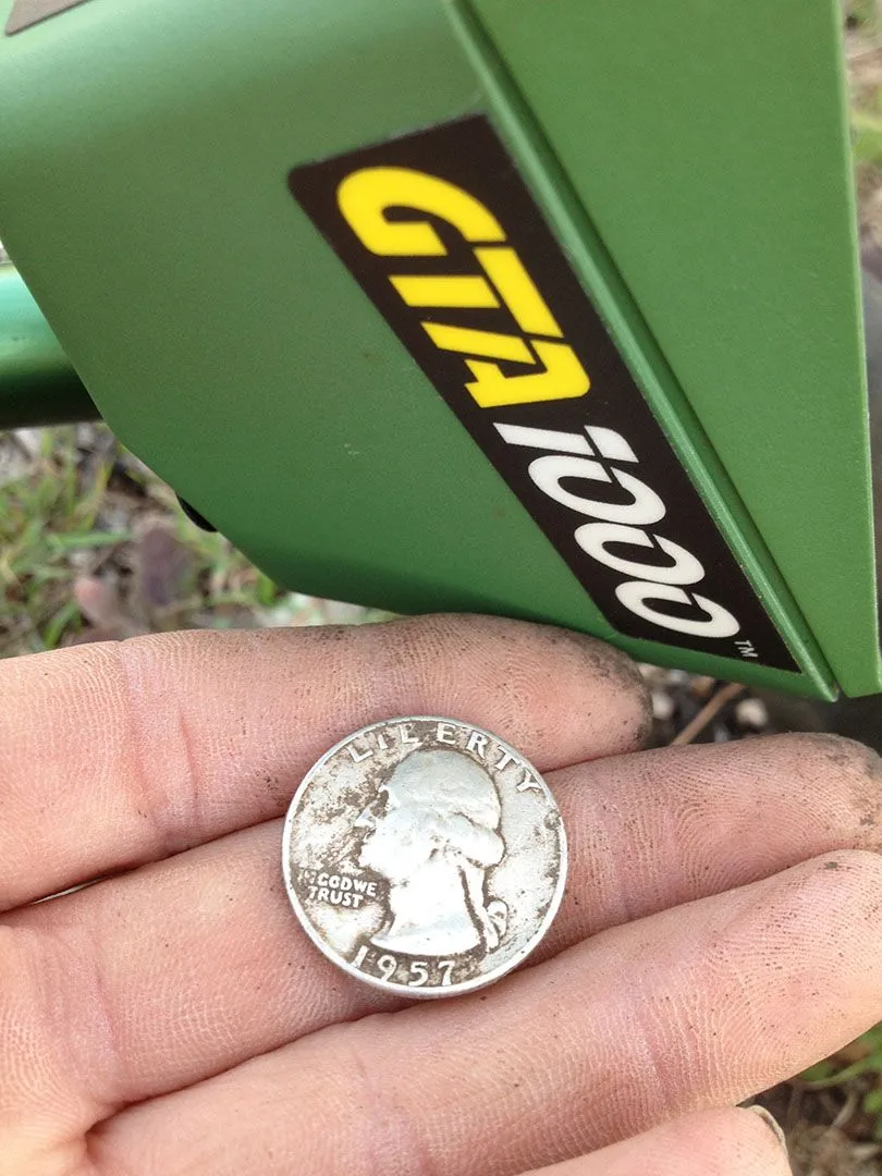 After many years in the closet, I got the GTA out for the heck of it.
First signal was a silver quarter - 2013