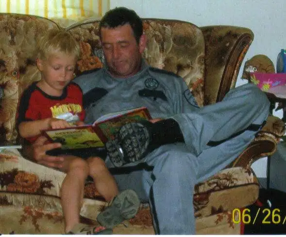 After work - Readin' to daddy