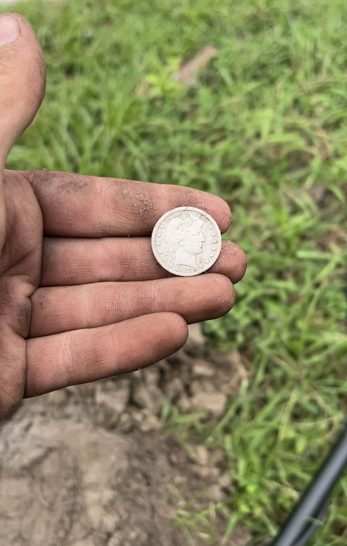 Amazing 1903 barber quarter found in central Florida!