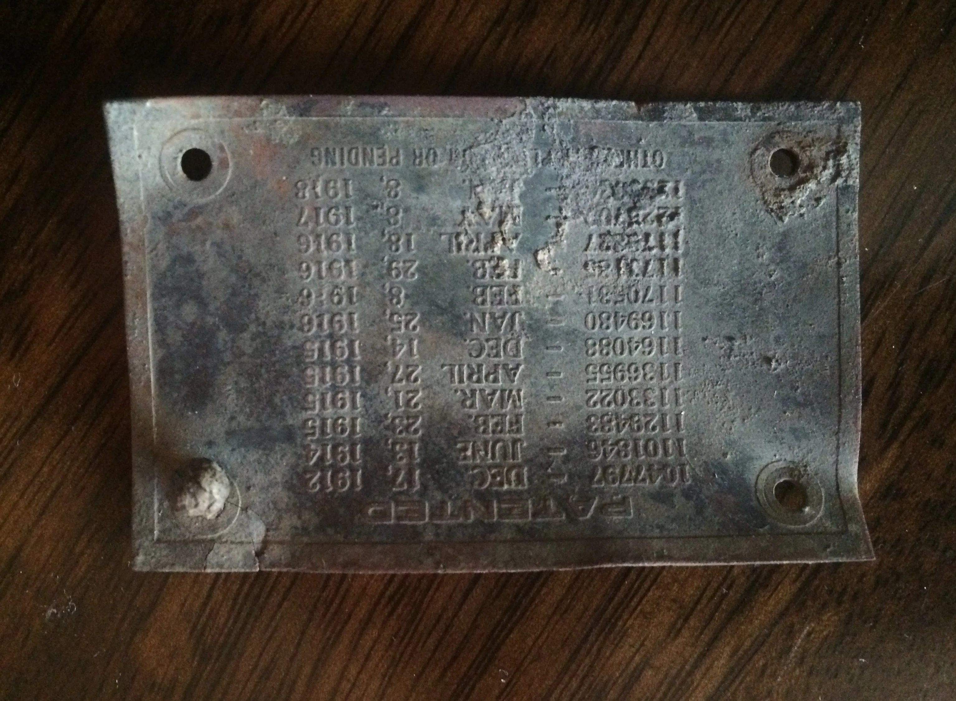 An ID tag for mechanical piano.