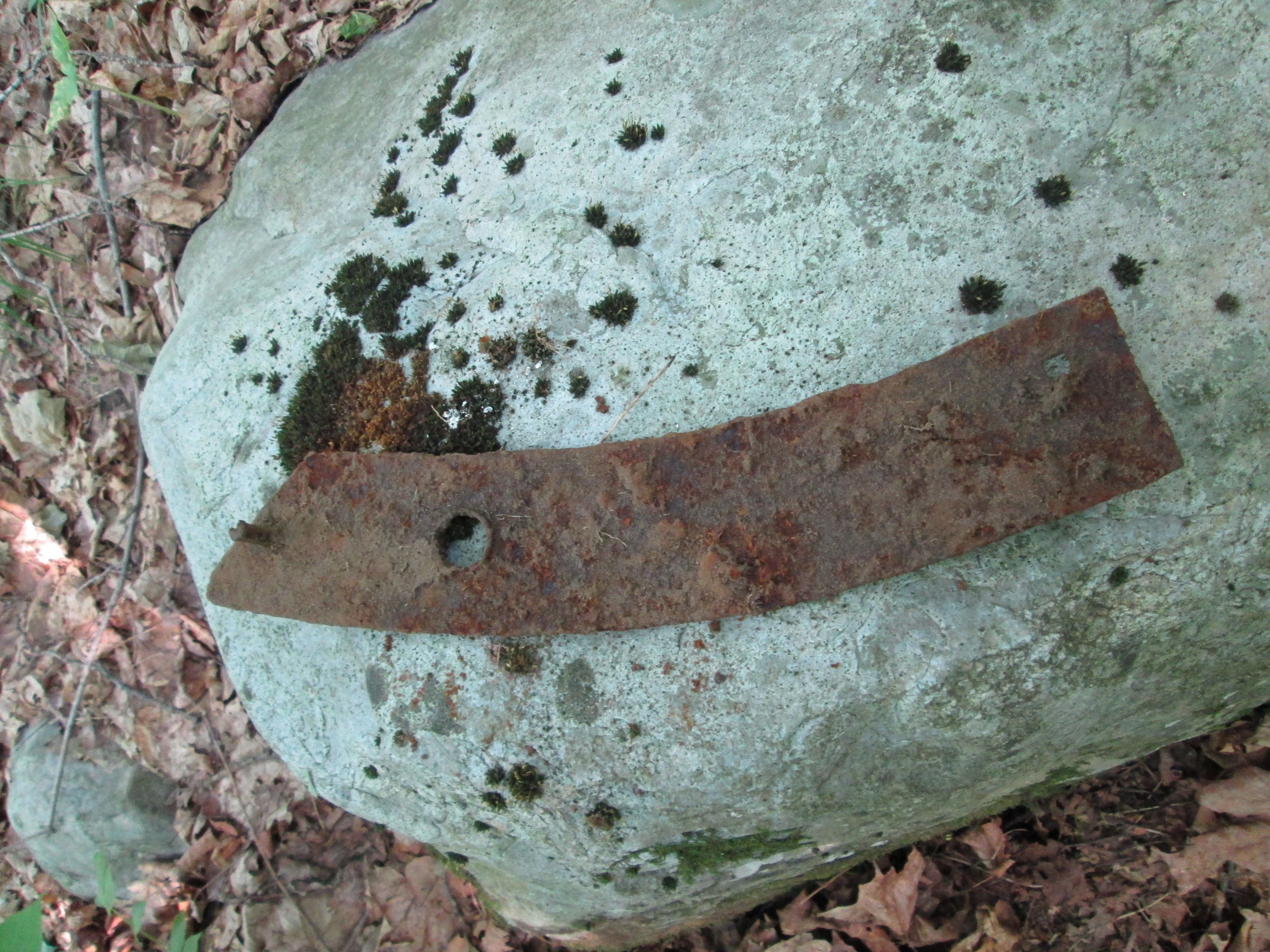 an iron brace from a sled runner