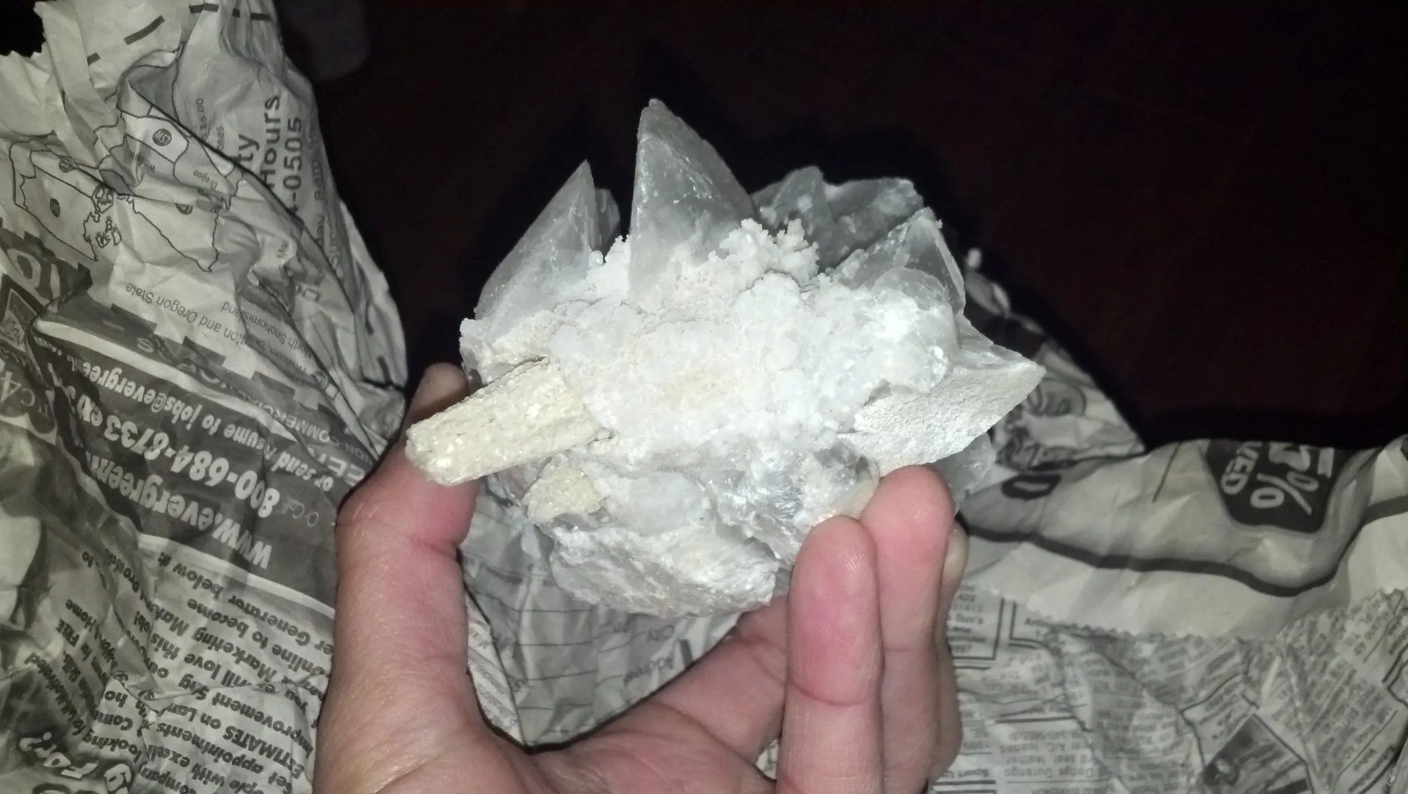 Another angle of the blades, crystals, and all the other funky stuff.