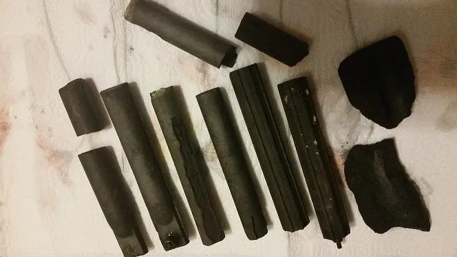 Antique carbon rods.