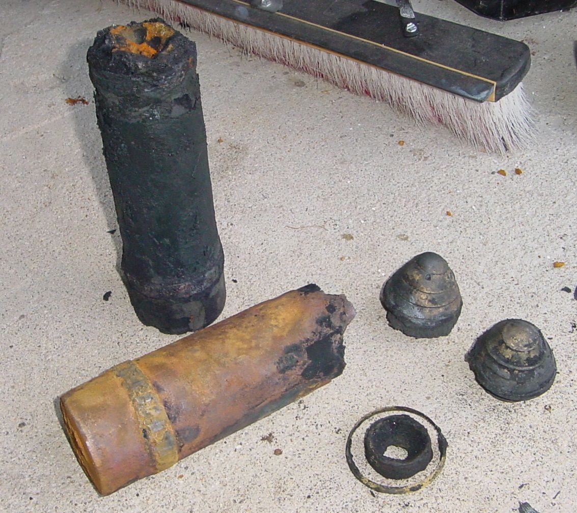 ARTILLERY SHELL PIECES FROM CAPE