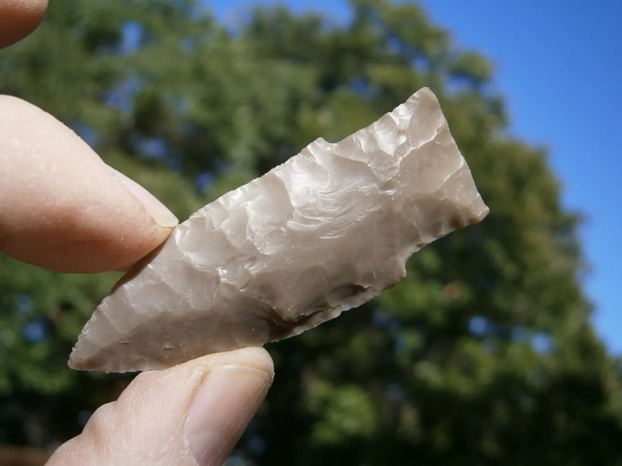 atlatl dart point my flint knpped Texas chert