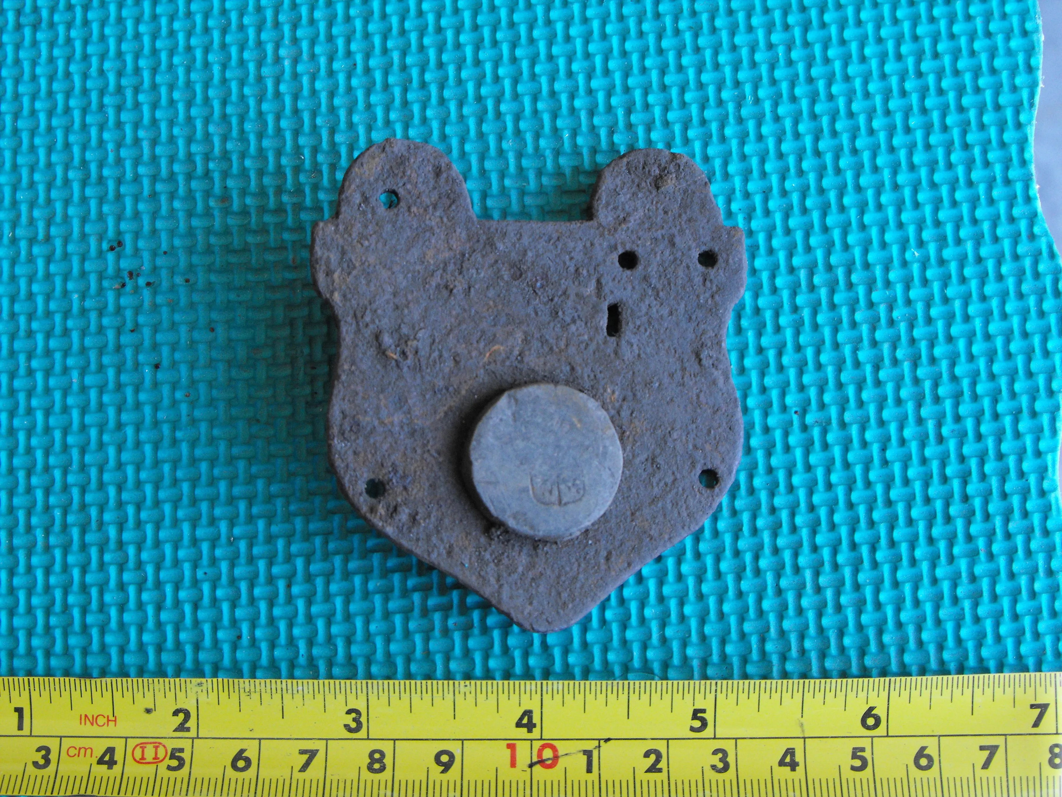 Back plate from a smokehouse lock or so I'm told.