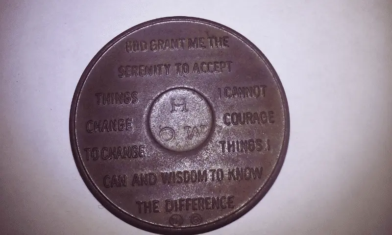 Back side
7 years of continuous sobriety,