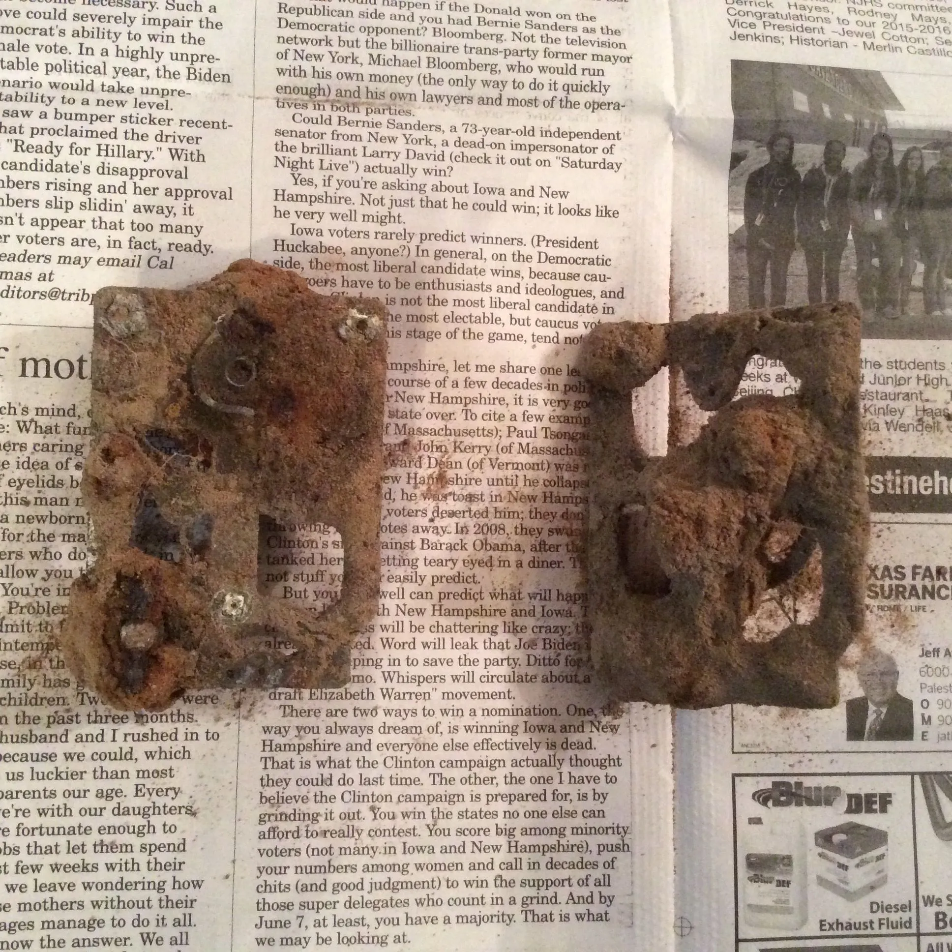 Back Side of Mystery Clock Parts