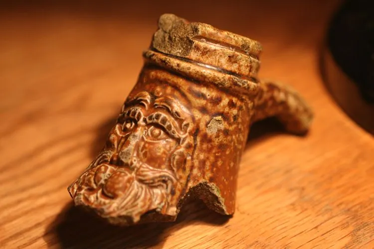 Bellarmine or Bartmann Jug
Fragment.
Popular 1500-1600.