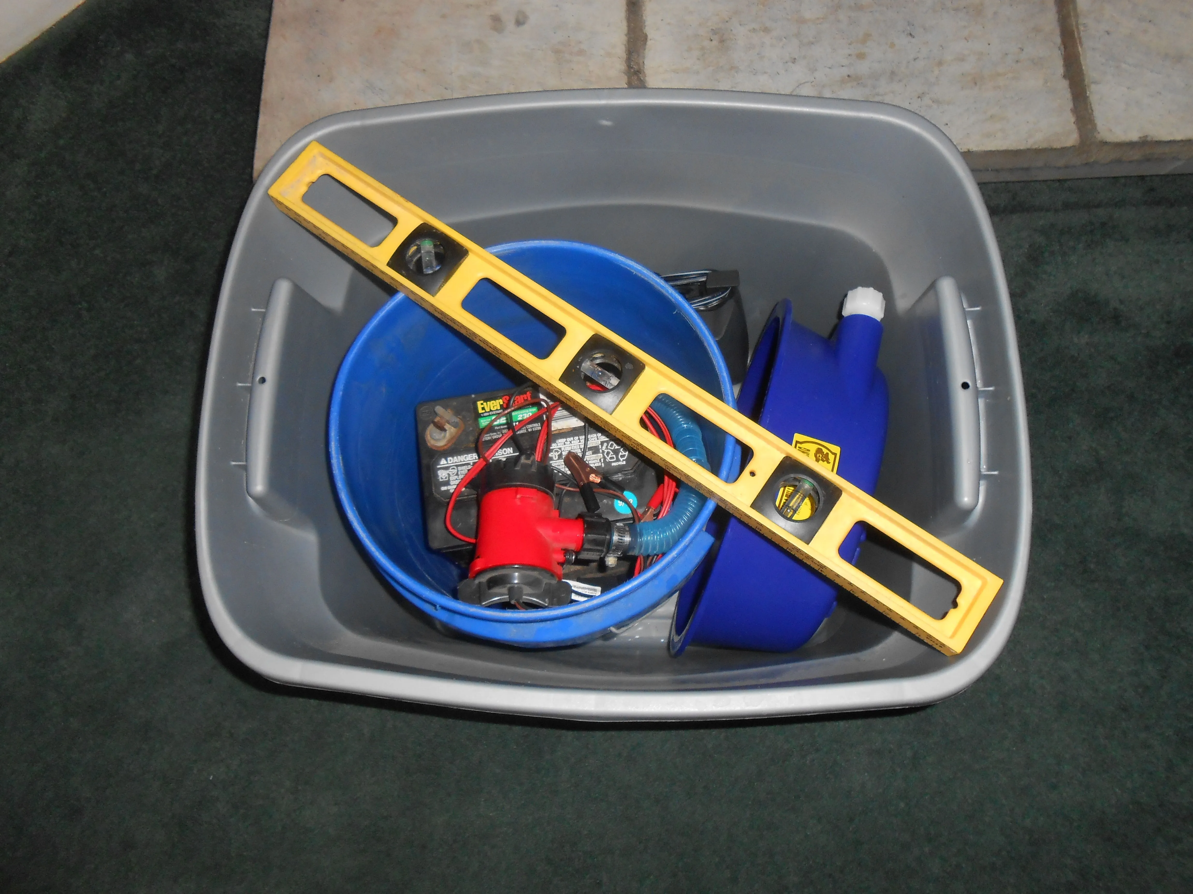Blue Bowl packed up.
