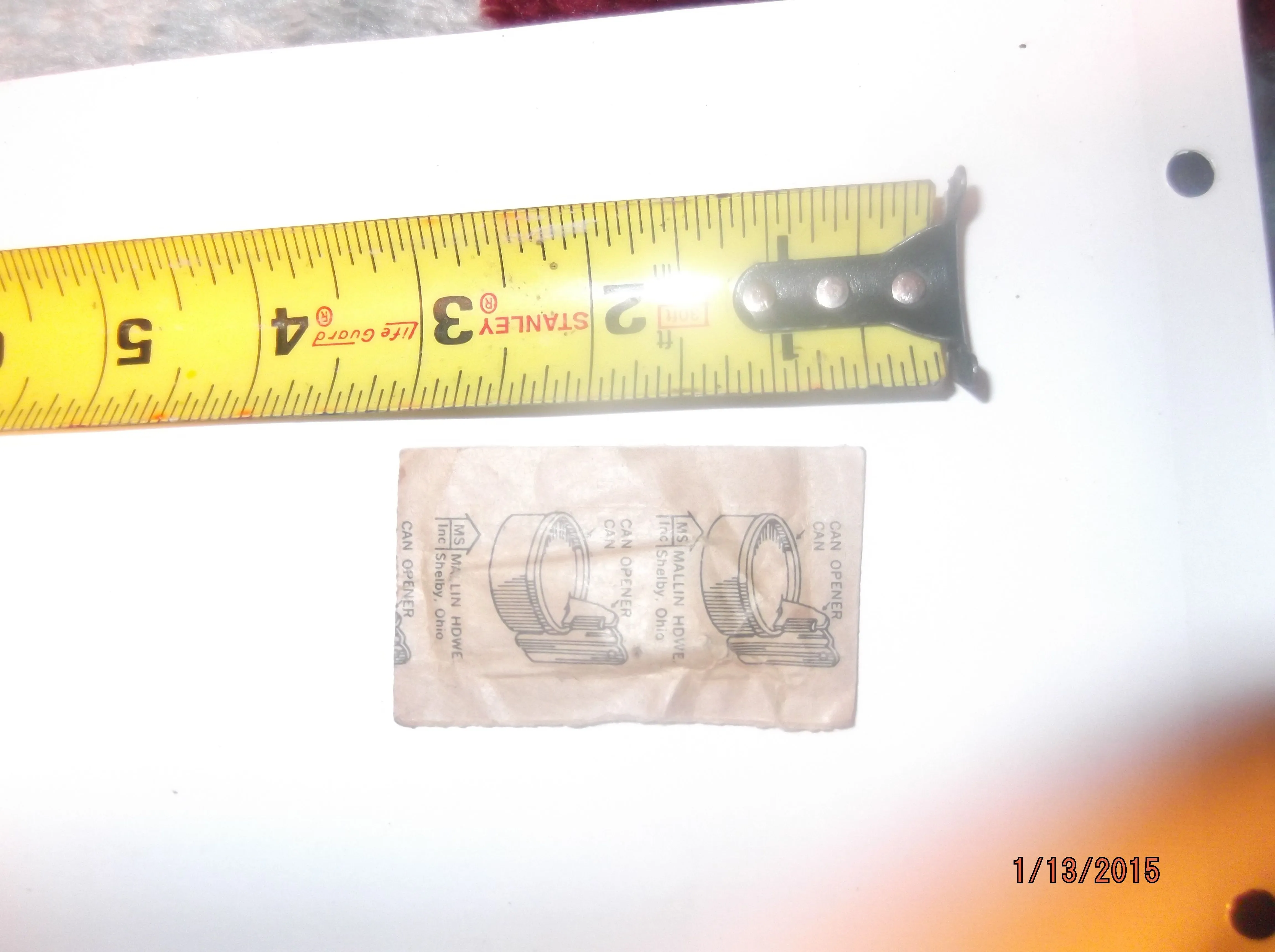 Can opener from military.