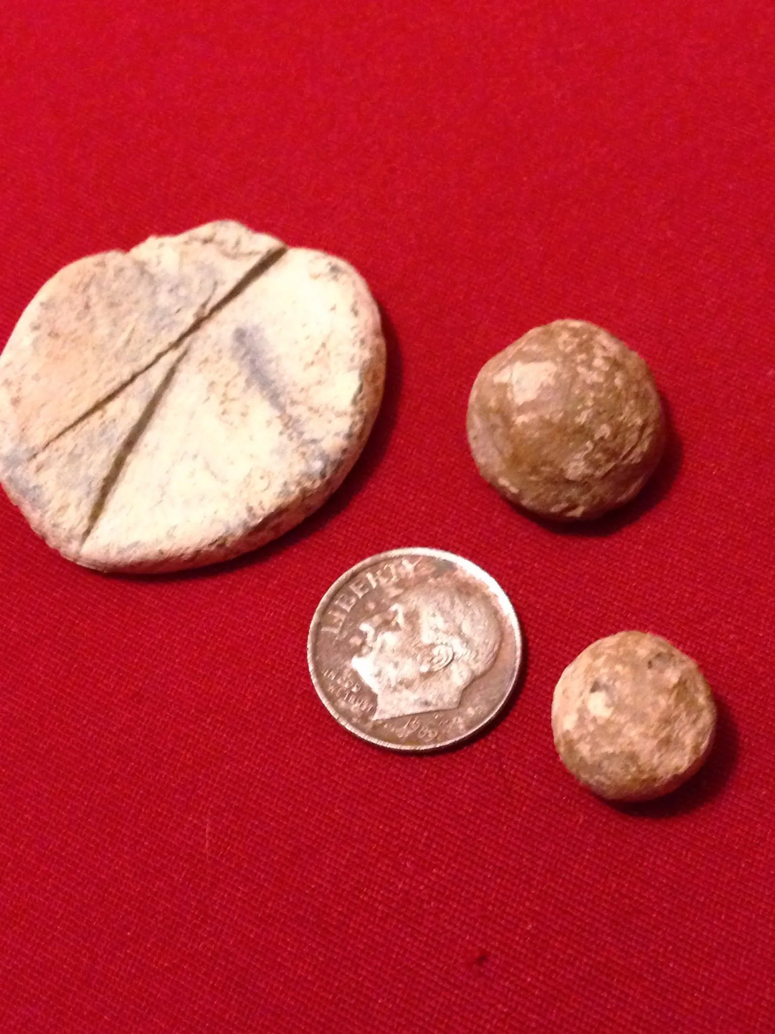 Carved Camp Lead & Revolutionary Musket Balls