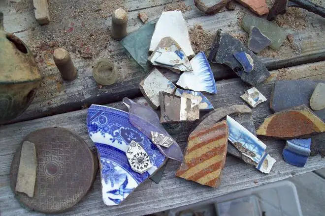 chards  - these are a great indication of a vanished home  site
