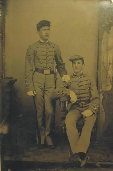 Civil War Photo - I found this photo behind a fire place mantle while tearing down an old row house in Washington D.C..