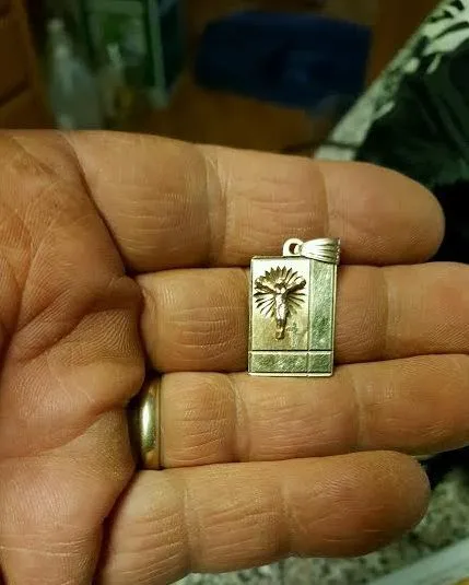 cleaned 14k pendant