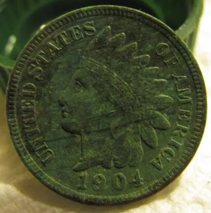 Cleaned up a bit a nice 1904 Indian Head cent. 3/17/13