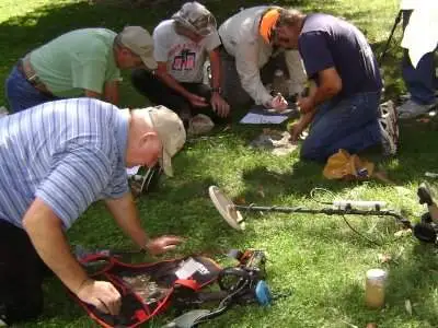 Club - Metal detecting club members: Sacramento Valley Detecting Buffs.