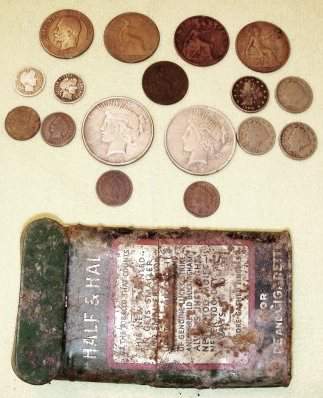 Coin cache - Found in 2009 wit an Ace 150