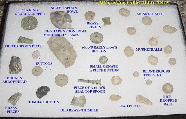 COLONIAL FARM FIELD FINDS