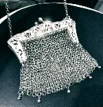 Corroded 1906 Mesh Purse Restored value - $325
 I could not believe how awesome this one turned out, after restoring it to its 'hayday' beauty & luste