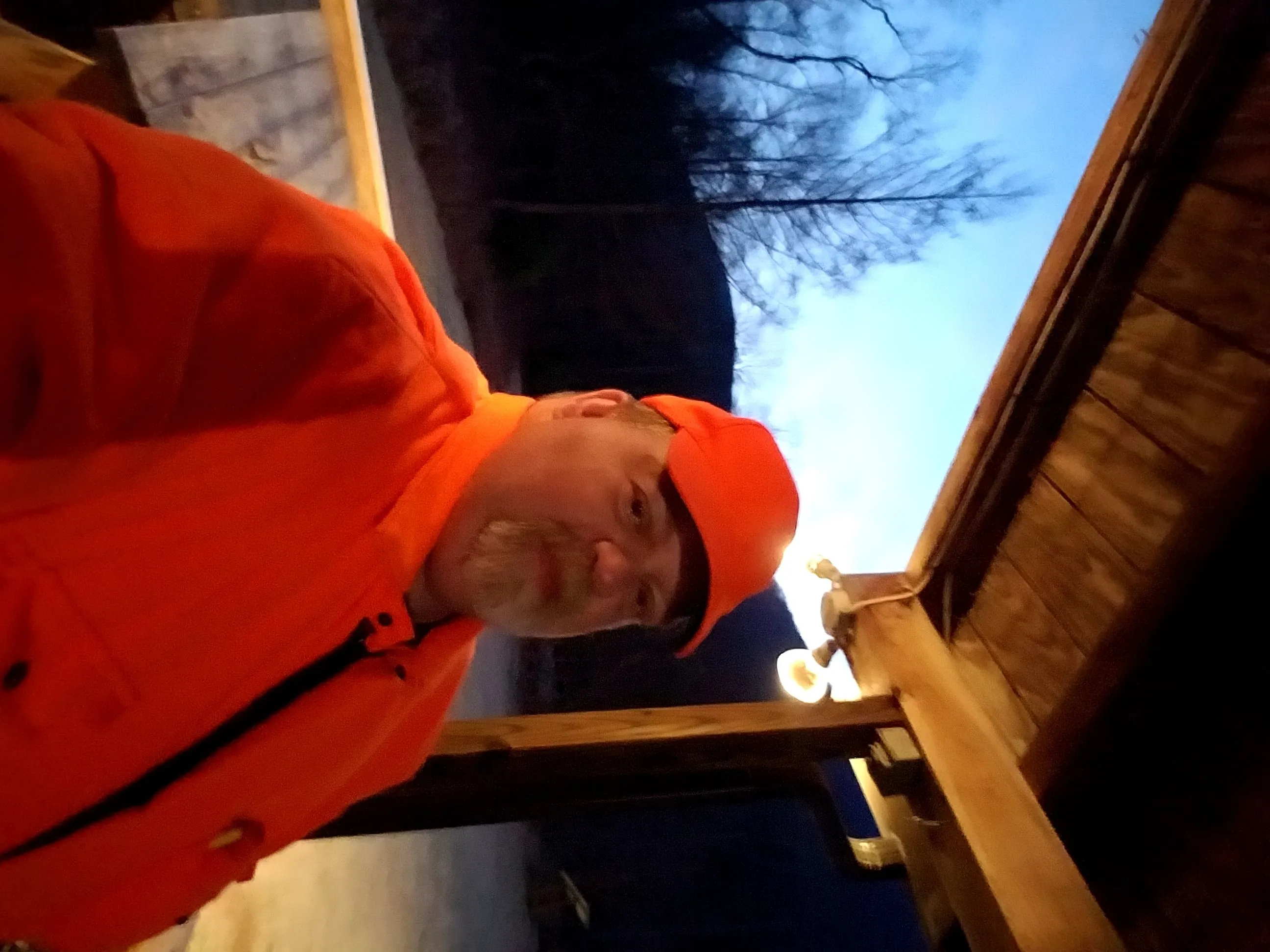 Deer camp selfie