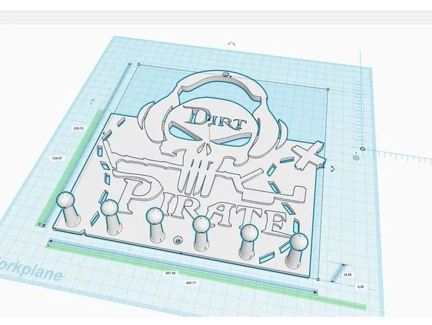 Dirt Pirate Wall Hanger
Download the .stl file here :
https://www.thingiverse.com/thing:2841935