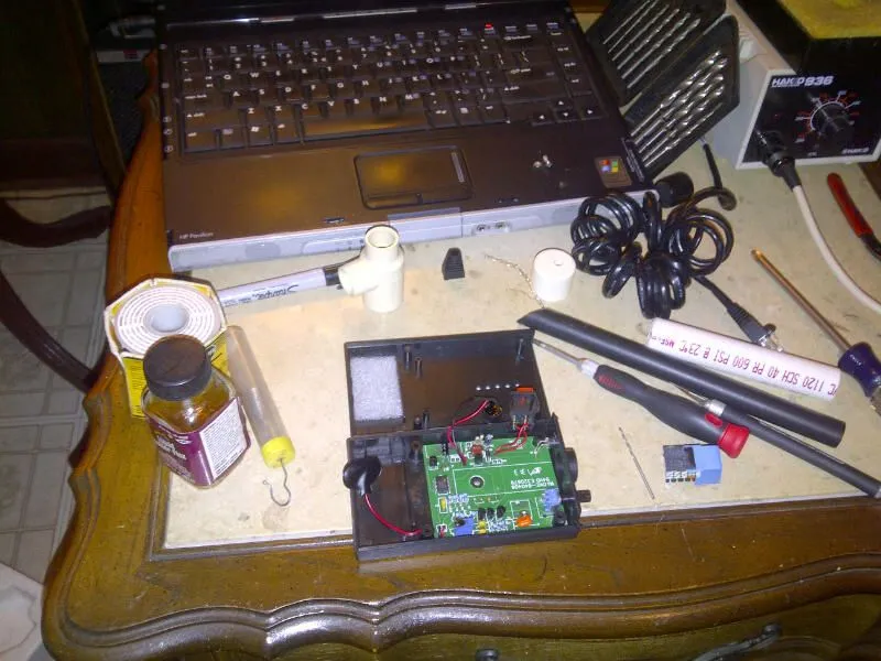 disassembled and making changes based on ideas seen on internet