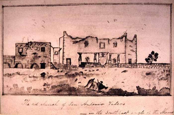 Drawing of the Alamo #1