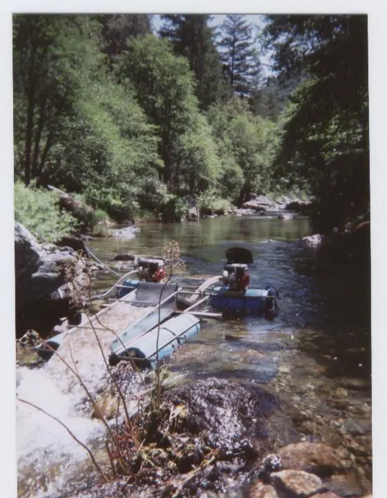 Dredging at the Rawhide Mine in Alta, California