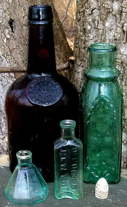 Dug Civil War Bottles - I dug these bottles in the same spot.