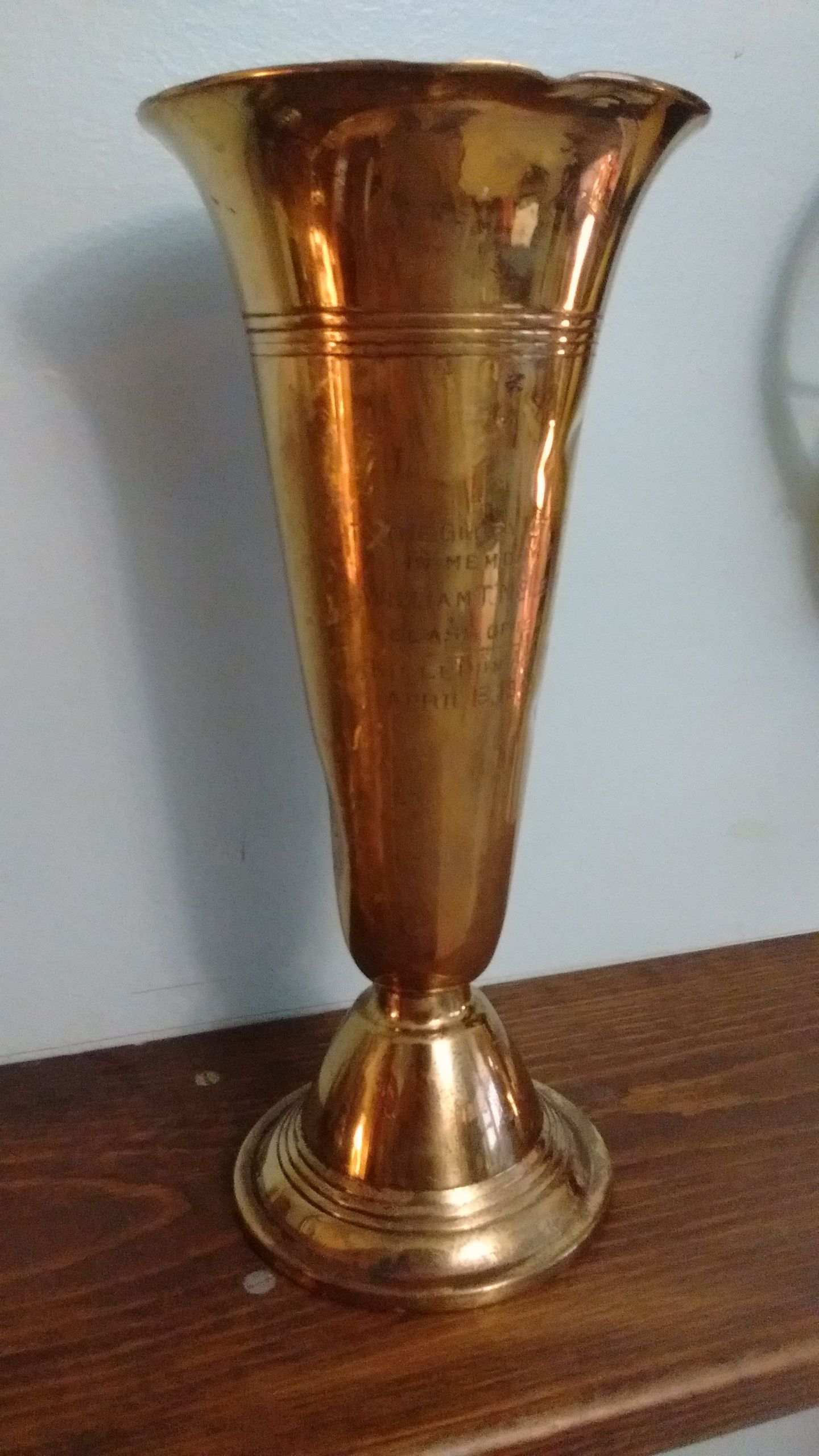 (Dump Find) PFC William T. McLeod was killed in action in Germany during the start of the Battle of Halle on April 13th 1945. This brass vase was like