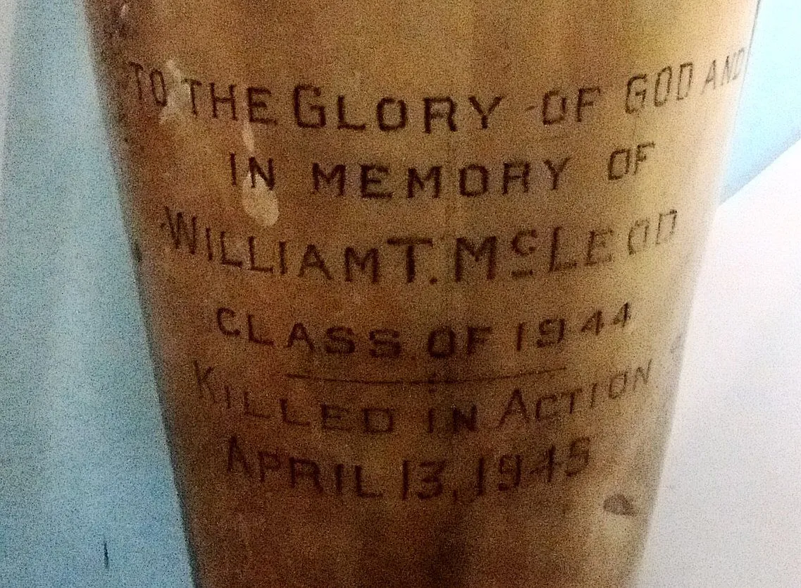 (Dump Find) PFC William T. McLeod was killed in action in Germany during the start of the Battle of Halle on April 13th 1945. This brass vase was like