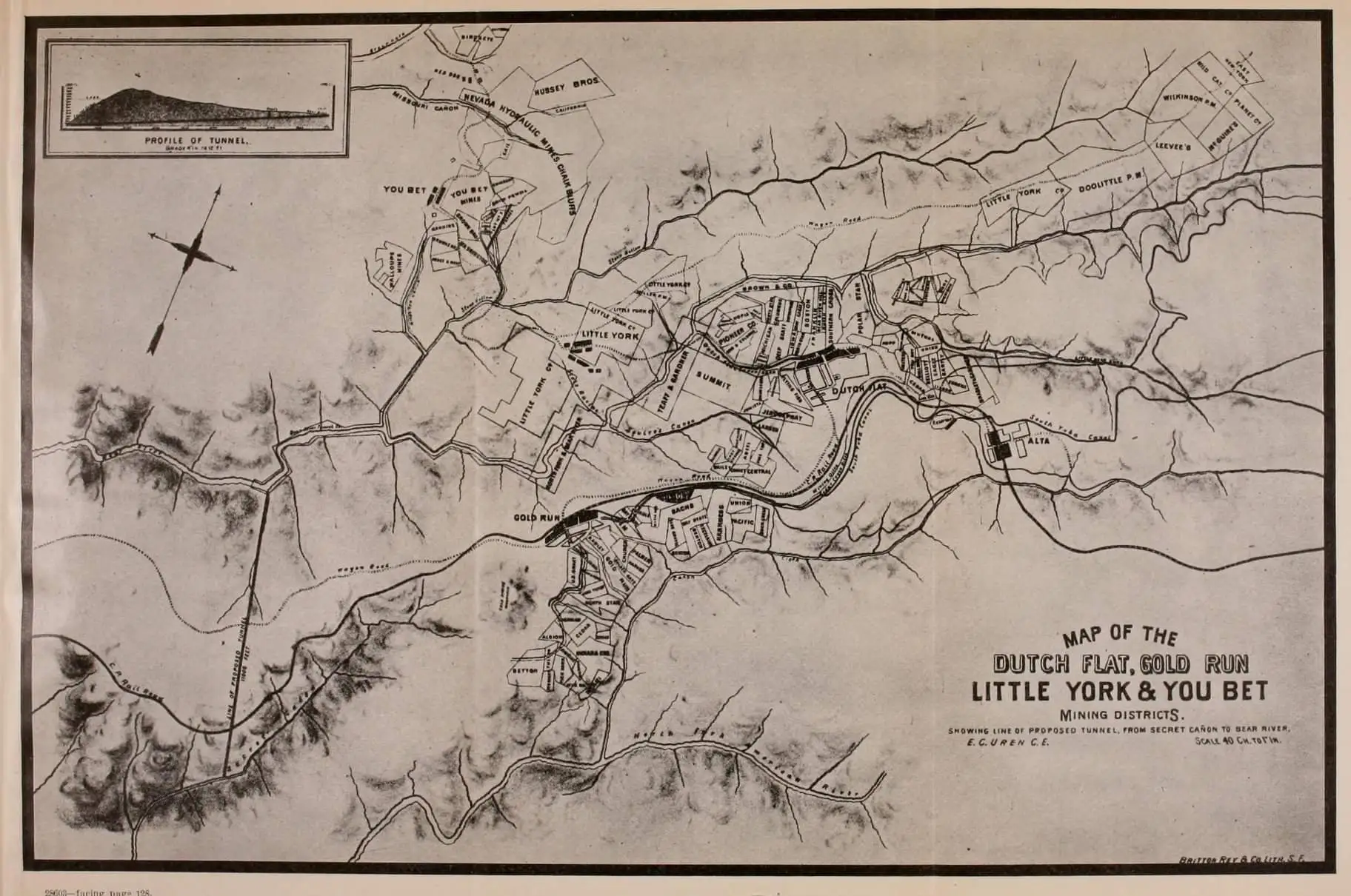 Dutch Flat York Diggins Map