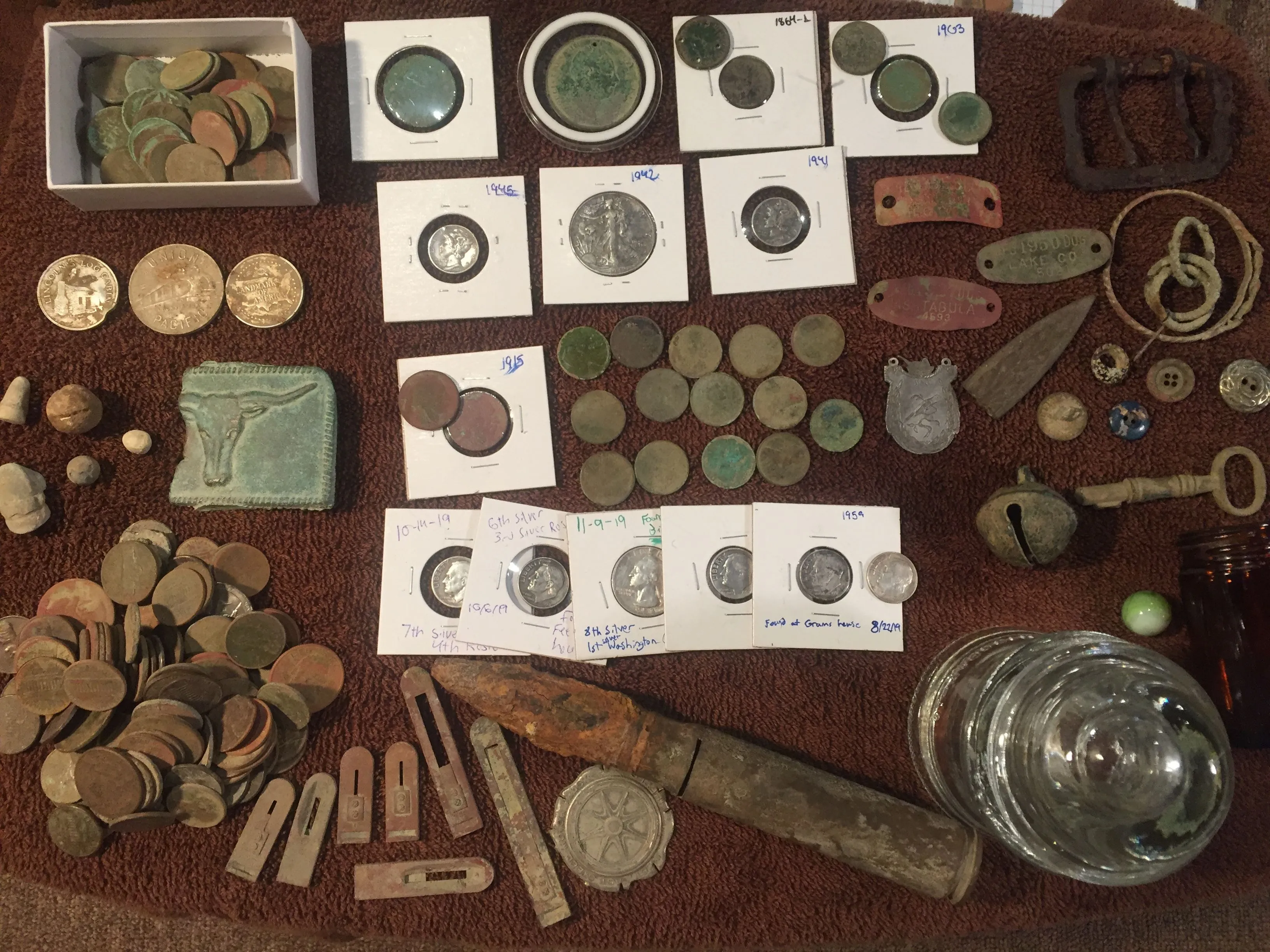 End of the year metal detecting totals