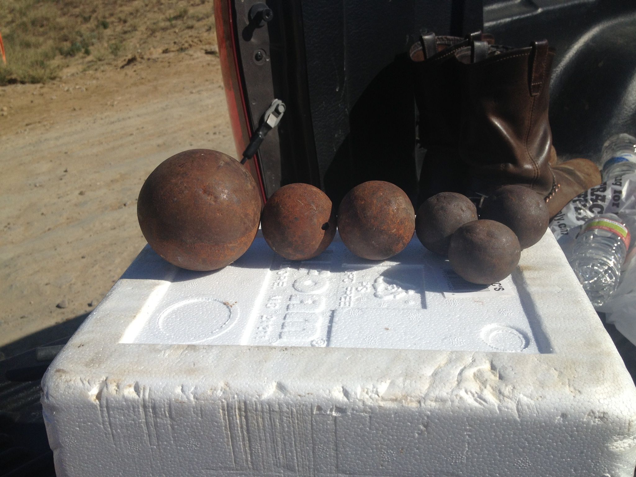 February 2, 2013 Cannon Balls found by Ismael
