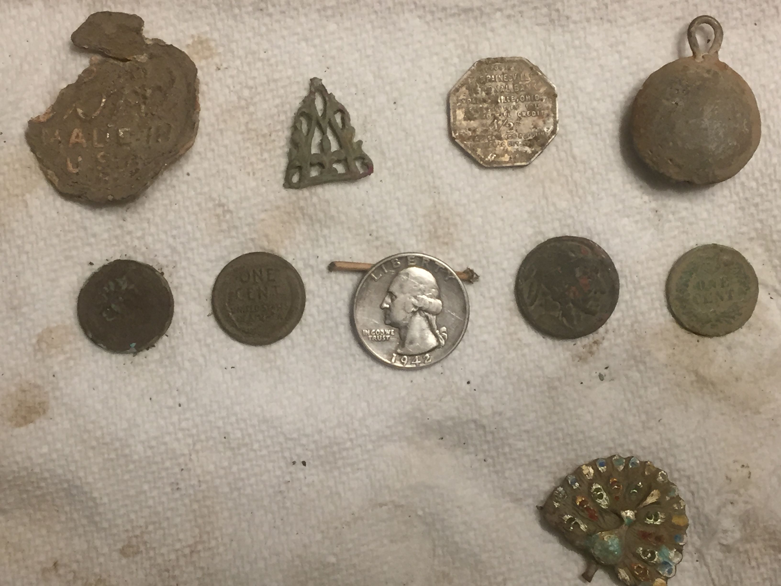 Finds 3-18-20 except for two pocket knives, and a 1948 Canada Dry