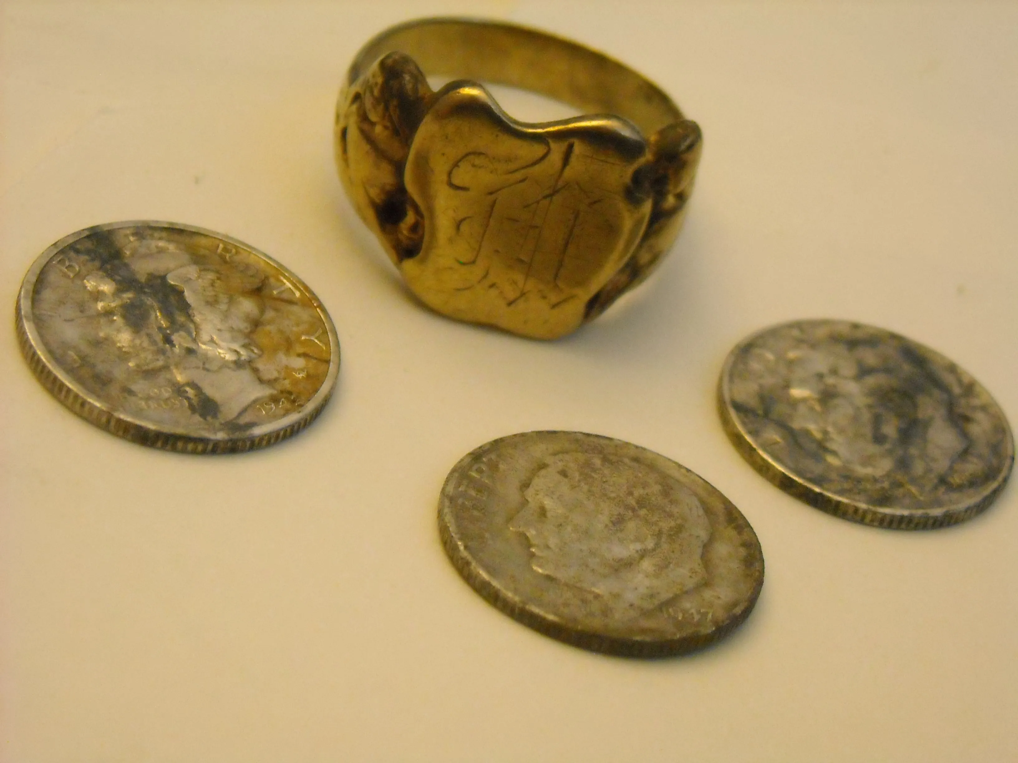 First Ever Gold Ring _ 10k__3-20-2010
First Coin Spill_3-20-2010