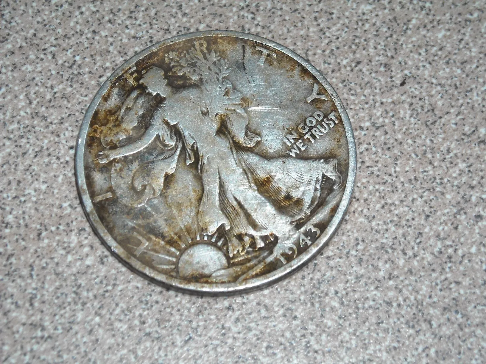 First Silver EVER!! ~ 1943 Walking Liberty - 9-10-2009
Leslie CT_Fort Worth