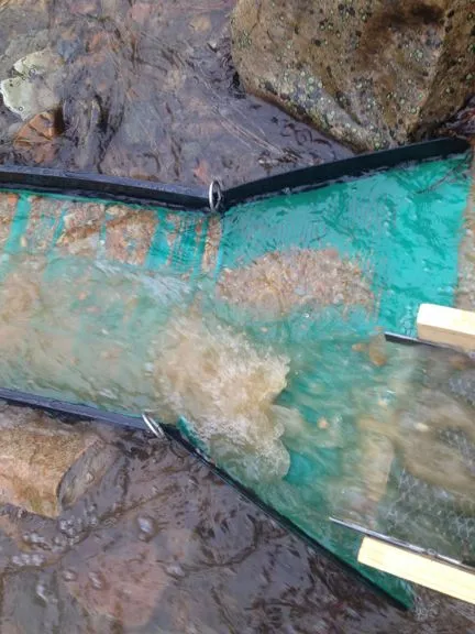 First time I combo'd 2 sluices. I had the second sluice the KA52P at a less then 1/2 a foot to see how is ran together.