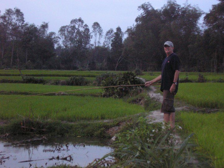 fishing the rice fields DaNang
