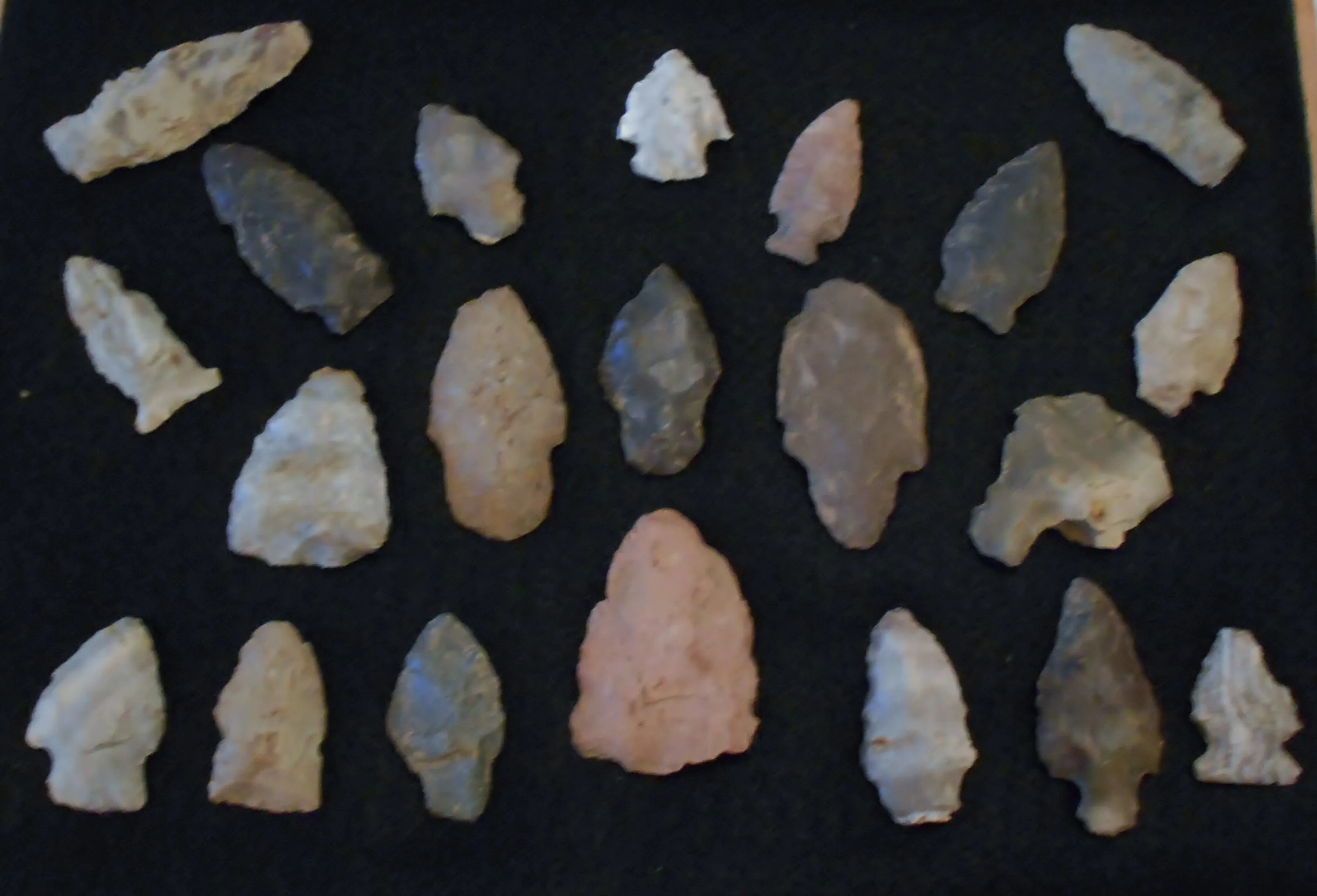 From 5-17 thru the end of June 2014, I picked up these Native American artifacts in 2 Tennessee fields on private land.