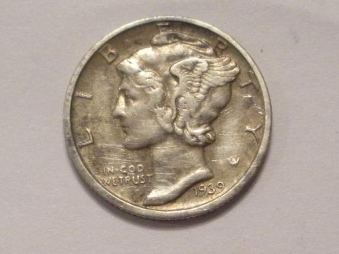 Front of 1939 mercury dime - Found at park in port orchard