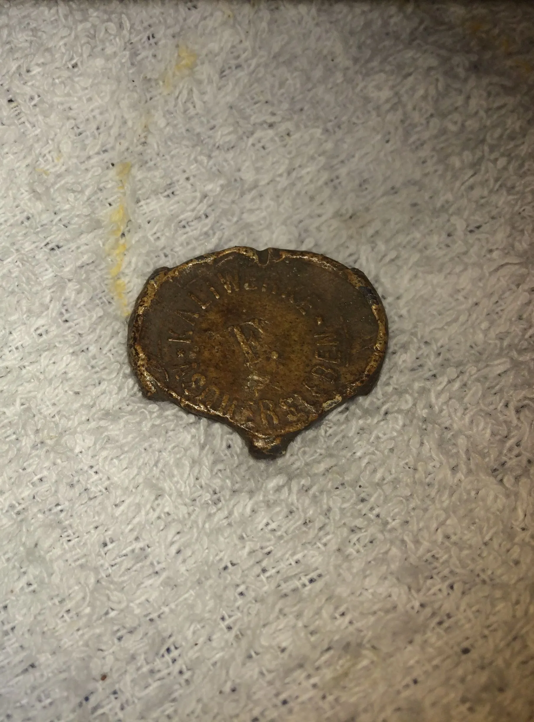 German lead seal tag c. 1800-1900
