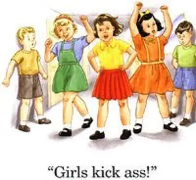 Girls kick ass. - Watch out boyz!